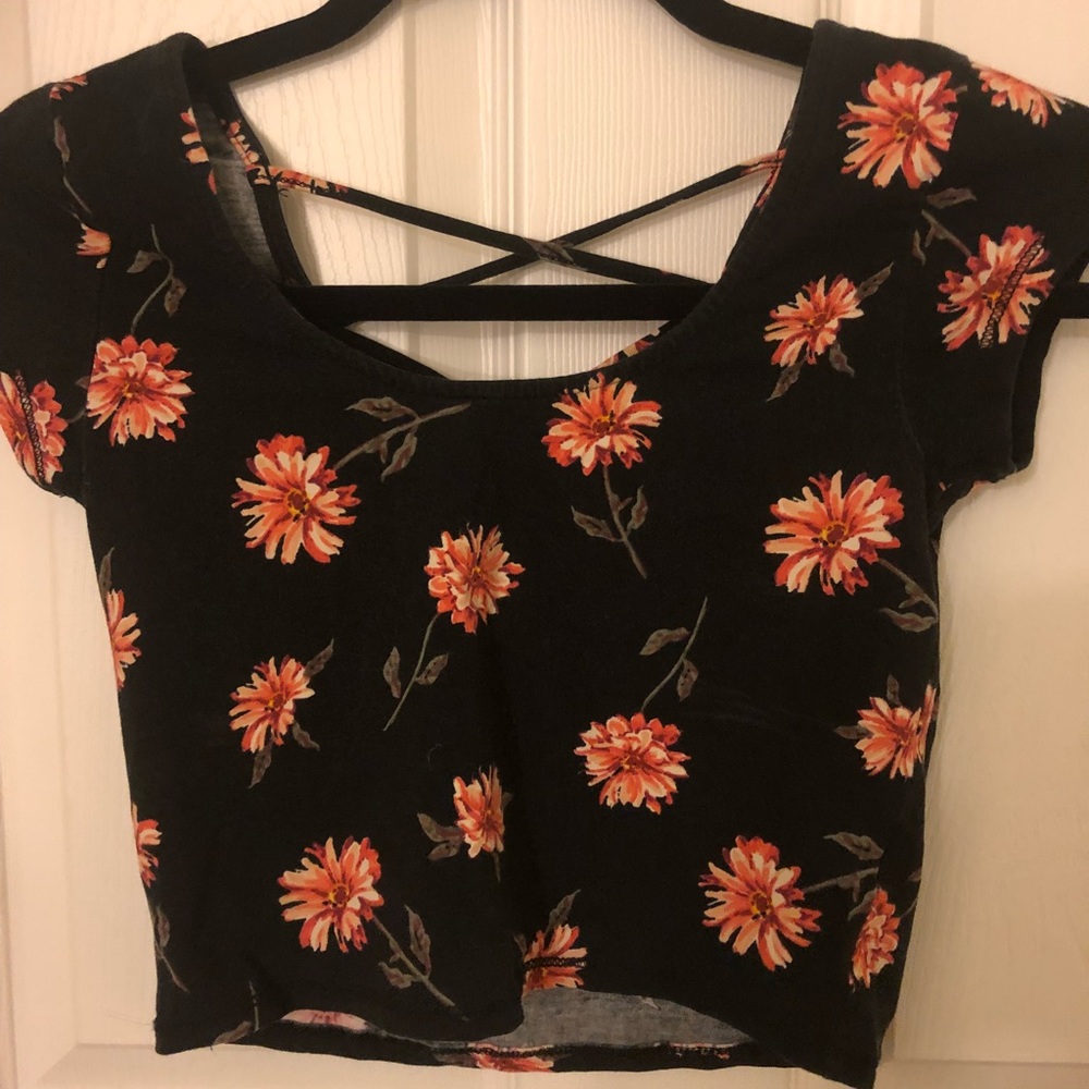 Strappy back crop top